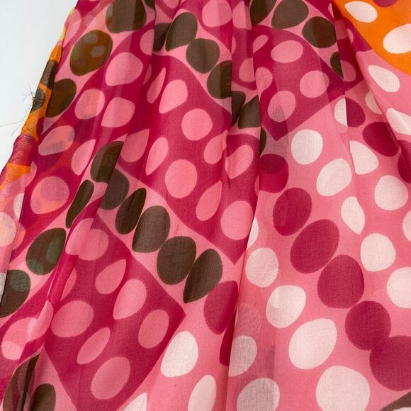 Milly Empire Waist Mini Dress Women's 4 Multicolor Polka Dot Embellished Silk - Picture 13 of 16